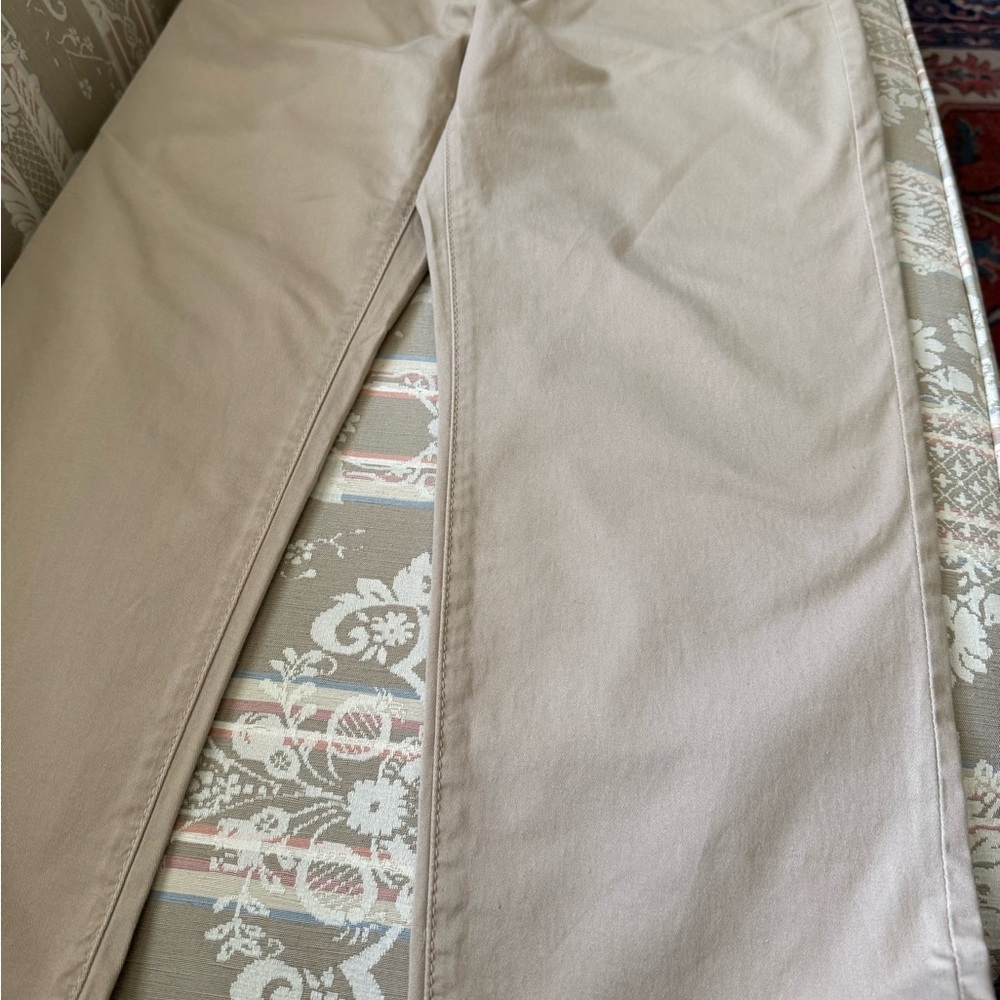British Khaki Beige Stitch Trousers
